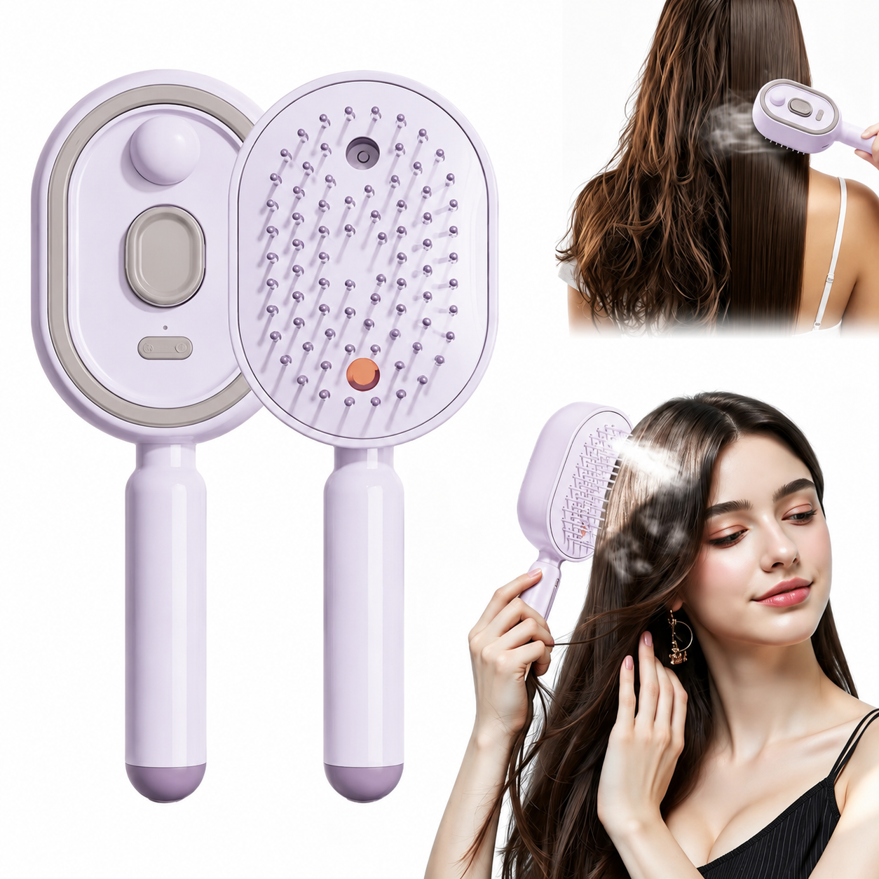 Electric Spray Retractable Air Cushion Comb