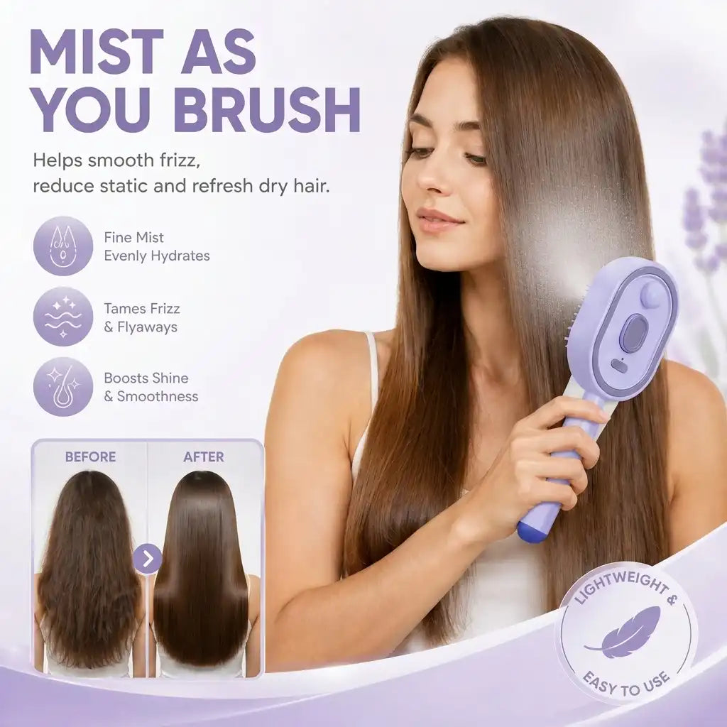Electric Spray Retractable Air Cushion Comb