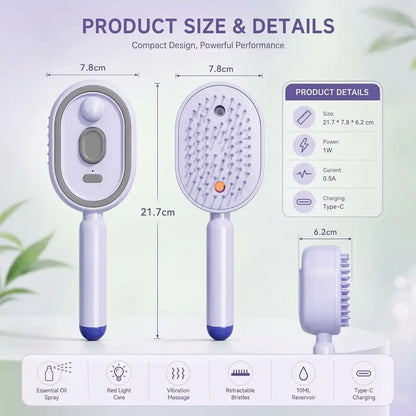 Electric Spray Retractable Air Cushion Comb