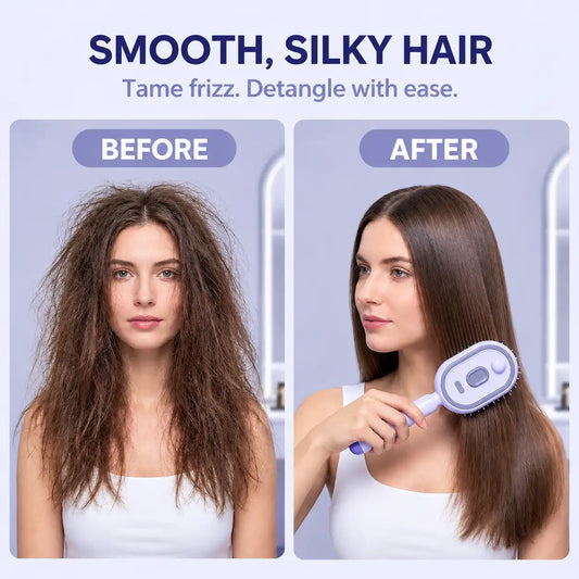 Electric Spray Retractable Air Cushion Comb