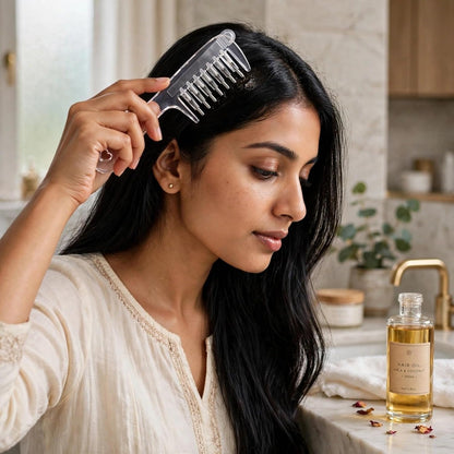 Crystal Serum Comb for Scalp Massage