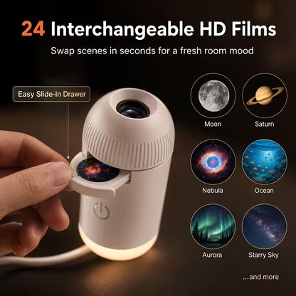 Mini Galaxy Star Projector Night Lamp