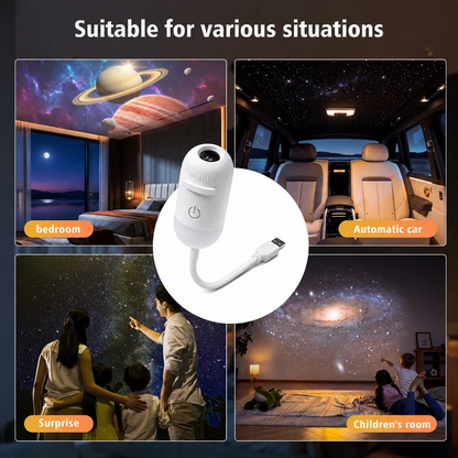Mini Galaxy Star Projector Night Lamp