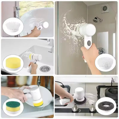 Cleaning Magic Electric Brush (5-in-1)                                   فرشاة التنظيف الكهربائية السحرية
