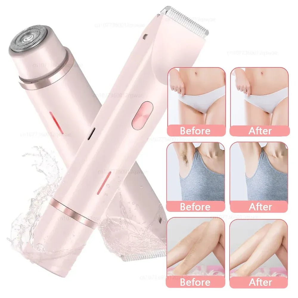 2 in 1 Dual Head Shaver Women