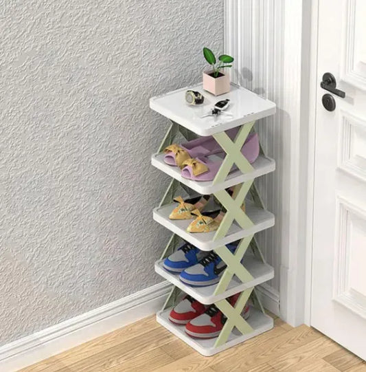 X-Shaped Shoe Rack