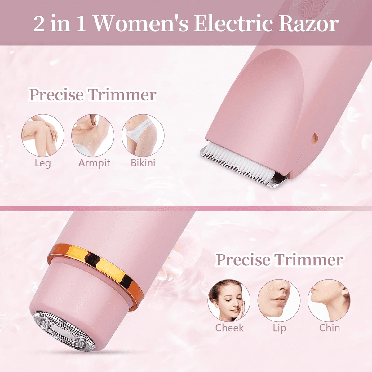 SmoothSkin 2-in-1 Electric Shaver for Women