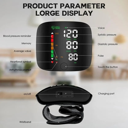 Digital Wrist Blood Pressure Monitor