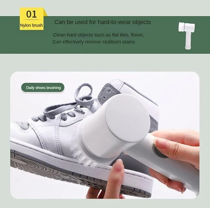 Cleaning Magic Electric Brush (5-in-1)                                   فرشاة التنظيف الكهربائية السحرية